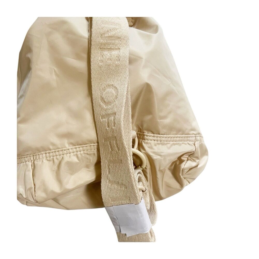 NWT Aerie Offline Mini Drawstring Back Pack One Size Cream Polyester - Picture 4 of 6
